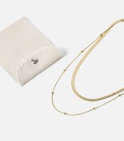Freedom Jewellery Freedom Gold Ball and Snake Chain Layered Necklace